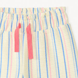 Conjunto de 2 piezas: camiseta sin mangas + pantalones cortos con estampado de surf para niña. 