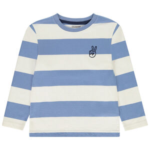 Camiseta de manga larga a rayas para niño 