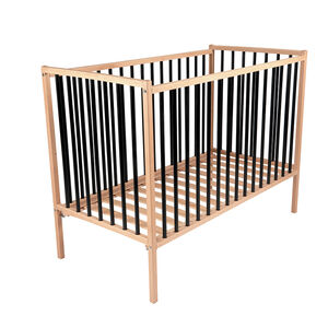 Cuna Remi 60 x 120 cm - bicolor natural/negro 