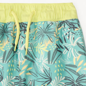 Bañador impreso con hojas tropicales para niño 