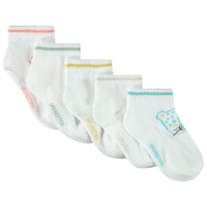Pack de 5 pares de calcetines cortos para bebé 