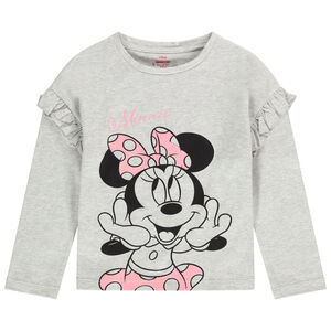 Camiseta de manga larga de algodón Minnie Mouse de Disney para niña Main Camiseta de manga larga de algodón Minnie Mouse de Disney para niña