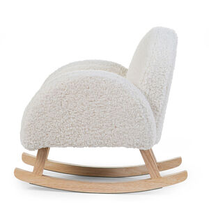 Sillón mecedor infantil Teddy blanco 