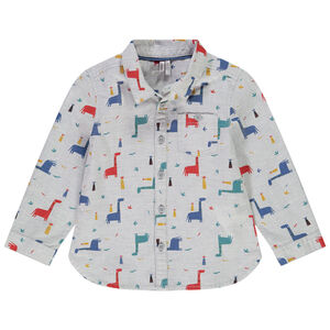 Camisa de manga larga con estampado de diplodocus para bebé niño 