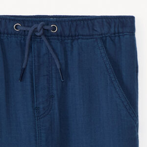 Pantalón liso de tela para bebé niño 