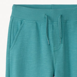 Pantalón jogging de felpa slub liso para niño 