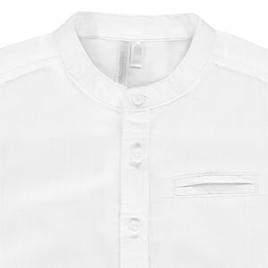 Camisa de manga corta con cuello mao 