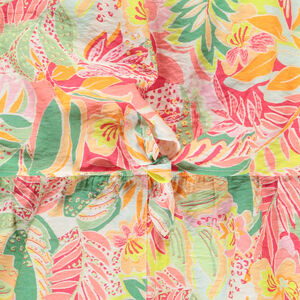 Pelele sin mangas estampado tropical para niña 