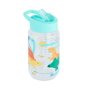Botella con pajita 450ml Kiddie Jurassic 