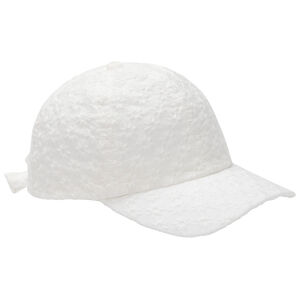 Gorra de encaje inglés con lazo para niña.  Main Gorra de encaje inglés con lazo para niña.