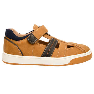 Sandalias de efecto cuero con cierre de velcro para niño 