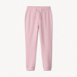 Pantalón jogging de felpa unicolor para niña  Main Pantalón jogging de felpa unicolor para niña