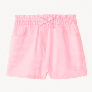 Short de tela en color sólido para niña. 