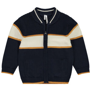 Chaleco de punto con cuello teddy para bebé niño 