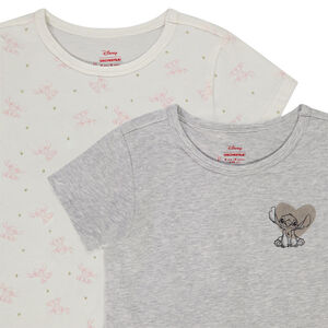 Pack de 2 camisetas interiores Stitch Disney niña 