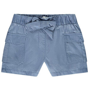Short estilo cargo de lyocell con bolsillos para niña 