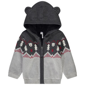 Gilet à capuche en tricot pour bébé garçon 