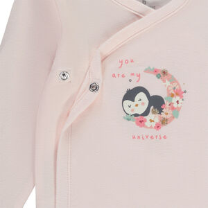 Pack de 7 bodies de jersey con estampado fantasía para bebé niña 