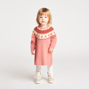 Ropa de punto para niña bebé con estampado de flores 