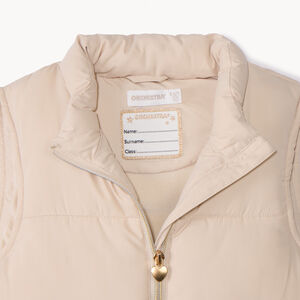 Chaleco acolchado sin mangas liso para niña 