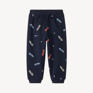 Pantalón de chándal para bebé niño con estampado de coches. 