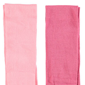 Lote de 2 pares de medias gruesas lisas para niña 