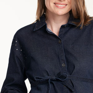 Vestido de embarazo de denim 