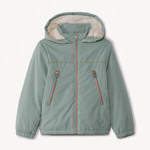 Cortavientos de ripstop liso con forro de sherpa para niña  Main Cortavientos de ripstop liso con forro de sherpa para niña