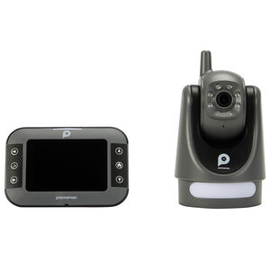 Vigilabebés de video con cámara rotativa Buddy Motion gris 