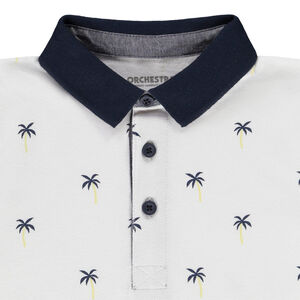 Polo de manga corta estampado palmeras para niño 