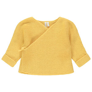 Chaleco de punto liso de algodón para bebé niño 