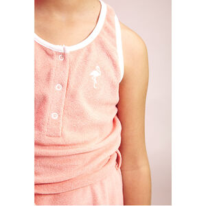 Robe en éponge avec broderie fille 