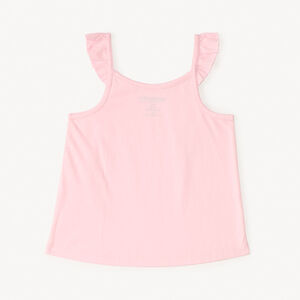 Camiseta de tirantes de punto liso con estampado para bebé niña 