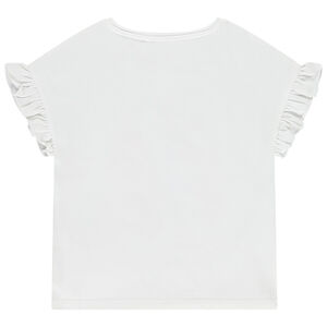 Camiseta de manga corta con volantes Stitch Disney niña 