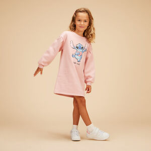 Robe sweat en molleton print Stitch Disney pour fille Main Robe sweat en molleton print Stitch Disney pour fille