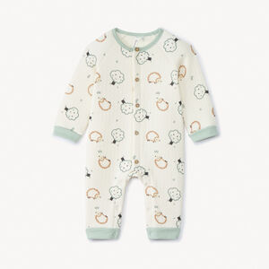 Mono acolchado con estampado de erizos para bebé niño 