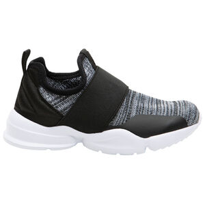 Zapatillas jaspeadas con gran elástico sin cordones 