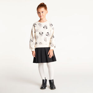 Vestido de efecto 2 en 1 para niña con estampado de Minnie de Disney 