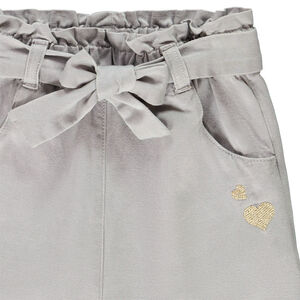 Pantalón con cinturilla y estampado de lazo para bebé niña 