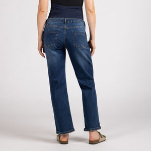 Vaqueros rectos de embarazo con cinturilla alta 