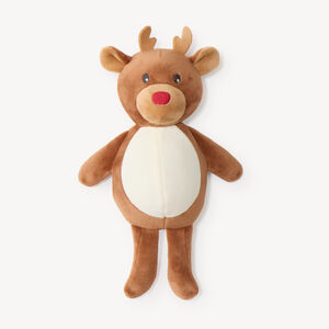 Peluche naissance renne en velours 