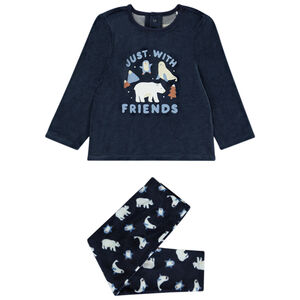 Pyjama 2 pièces motifs Arctiques pour bébé garçon avec finitions différentes selon l'âge 