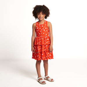 Vestido sin mangas estampado floral para niña  Main Vestido sin mangas estampado floral para niña