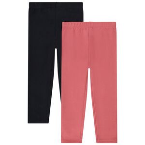 Pack de 2 calzoncillos lisos de felpa para bebé niña 