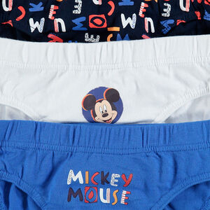 Pack de 3 slips de algodón con estampado Mickey Disney 