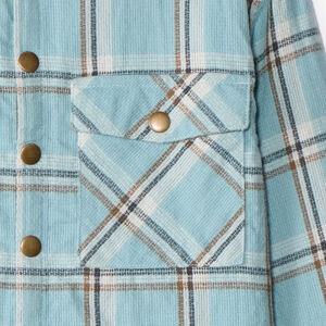 Camisa de manga larga de cuadros con capucha niño 