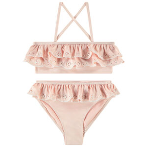 Bañador de dos piezas con volantes para niña  Main Bañador de dos piezas con volantes para niña