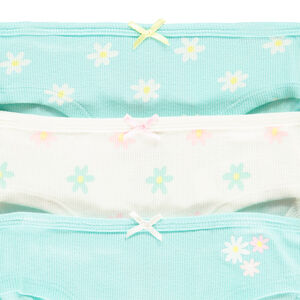Pack de 3 braguitas con estampado floral niña 