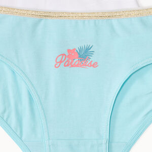 Pack de 7 braguitas de jersey con estampado fantasía niña 