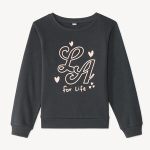 Sudadera de felpa con diseño para niña 